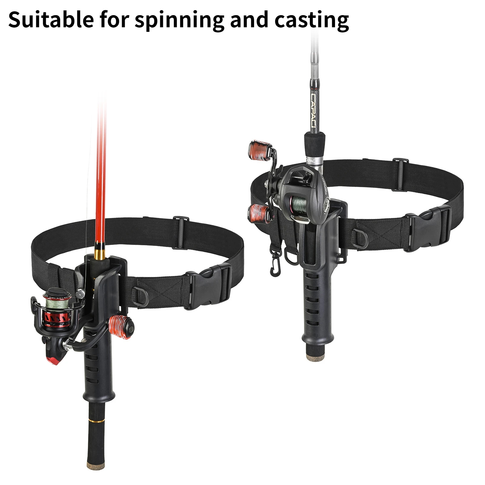 Hanging Fishing Waist Belt Rod - Fishing Rod Spinning recensione e prezzo
