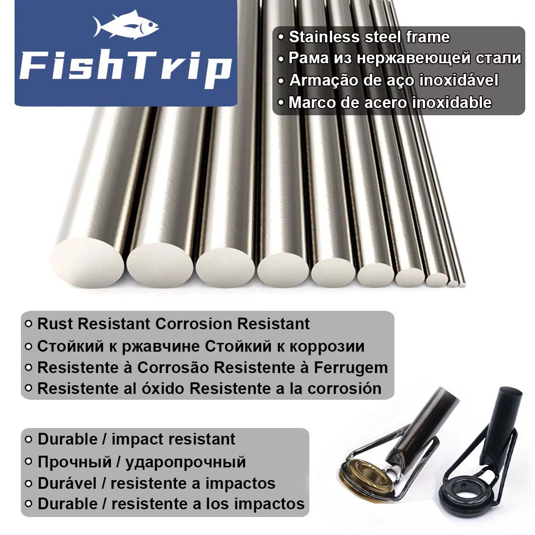 FishTrip Kit di riparazione pu - Fishing Rod Tip Replacement recensione e prezzo